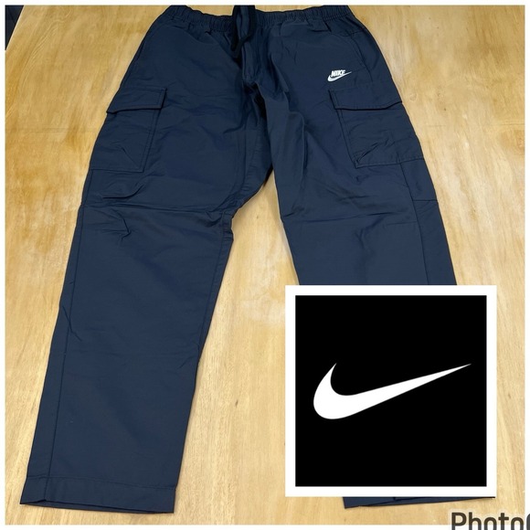 Nike Other - Nike Sportswear Utility Cargo Pants Joggers Mens Sz XL (Waist 34-36") Black
